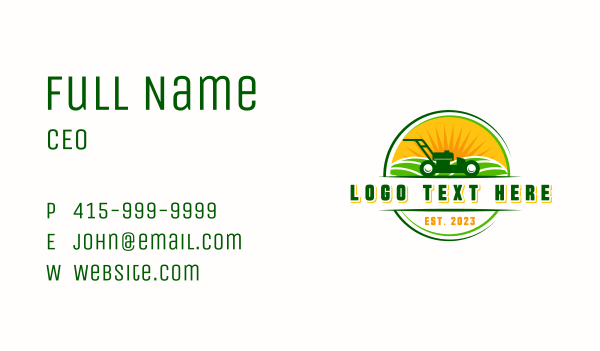 Mower Farm Agriculture Business Card Design Image Preview