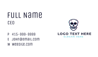 Skull Video Game Glitch Business Card Image Preview