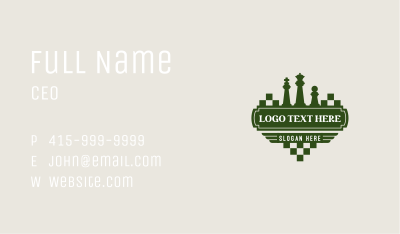 Chess Piece Banner Business Card Image Preview