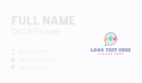 Speech Bubble People Business Card Image Preview