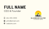 Sun Mountain Camping Business Card Image Preview