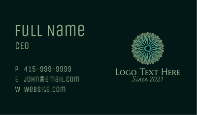 Intricate Flower Ornament  Business Card Image Preview