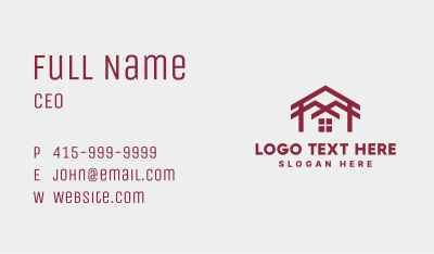 House Roofing Renovation Business Card Image Preview