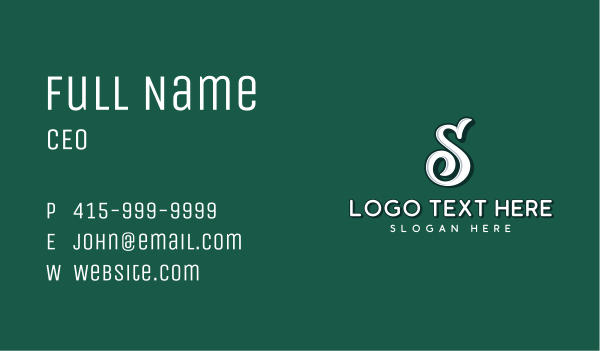 Generic Brand Company Letter S Business Card Design Image Preview