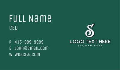 Generic Brand Company Letter S Business Card Image Preview