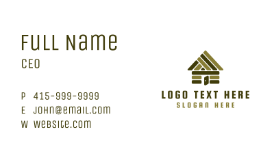 Green House Residence Business Card Image Preview