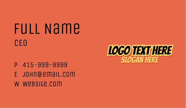 Spicy Asian Food Wordmark Business Card Design Image Preview