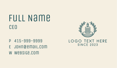 Organic Scented Candle  Business Card Image Preview