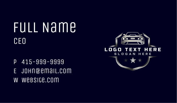 Detailing Car Vehicle Business Card Design Image Preview