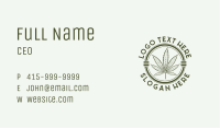 Herbal Cannabis Leaf Business Card Image Preview