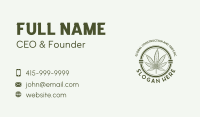 Herbal Cannabis Leaf Business Card Image Preview
