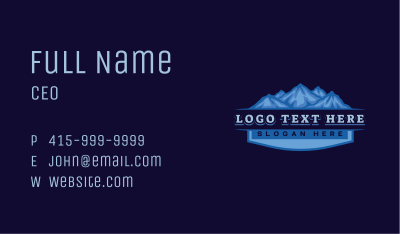 Iceberg Mountain Range Business Card Image Preview