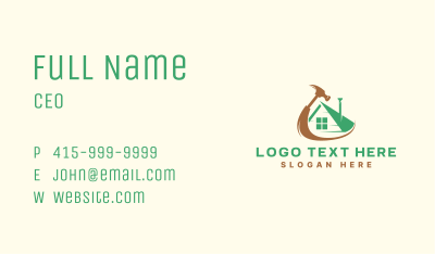 Home Builder Hammer Tool Business Card Image Preview