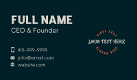 Streetwear Business Wordmark Business Card Image Preview