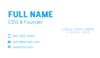 Modern Lined Font Text Business Card Image Preview