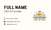 Cafeteria Restaurant Cook Business Card Image Preview