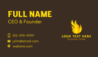 Hot Flaming Fuel  Business Card Design