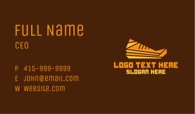 Abstract Geometric Shoe Business Card Image Preview