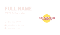 Toy Store Wordmark  Business Card Design