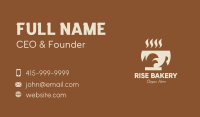 Brown Hot Coffee Drink Business Card Image Preview