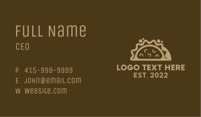 Mexican Taco Food Stall  Business Card Image Preview