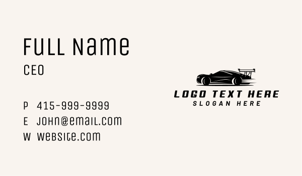 Sports Car Automotive Business Card Design Image Preview