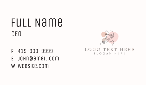 Beauty Woman Skincare Business Card Design Image Preview