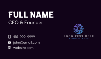 Abstract Wave Technology Business Card Design