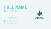 Rifle Soldier Mascot Business Card Image Preview