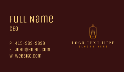 Luxury Violin Instrument Business Card Image Preview