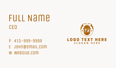 Industrial Welding Mechanic Business Card Image Preview