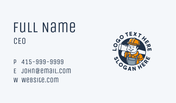 Handyman Builder Carpenter Business Card Design Image Preview