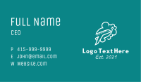 White Airplane Cloud Business Card Image Preview