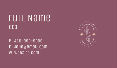 Hand Necklace Boutique Business Card Image Preview