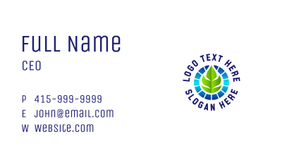 Natural Energy Panel Business Card Image Preview