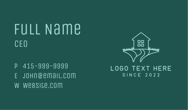 House Lawn Grass Maintenance Business Card Design Image Preview
