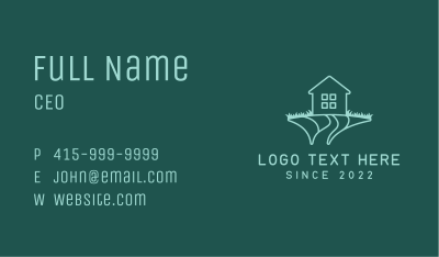 House Lawn Grass Maintenance Business Card Image Preview