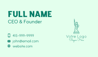 Minimalist Statue of Liberty  Business Card Image Preview