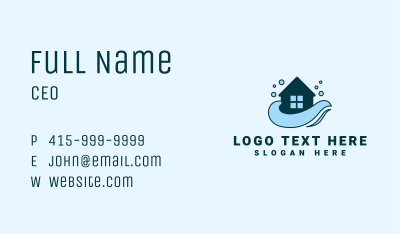 Water Splash Clean House Business Card Image Preview