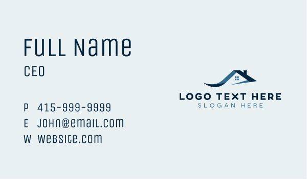 Housing Property Roof Business Card Design Image Preview