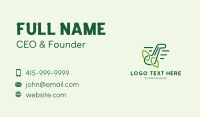 Music Note Leaves Outline Business Card Preview