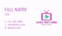 Media Television Screen Business Card Image Preview