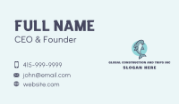 Cute Blue Dolphin Business Card Design