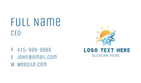 Snowflake Sun Energy Business Card Image Preview