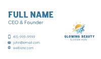 Snowflake Sun Energy Business Card Image Preview