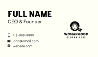 Asian Woman Letter Q Business Card Image Preview