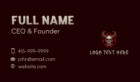 Evil Skull Death Business Card Preview
