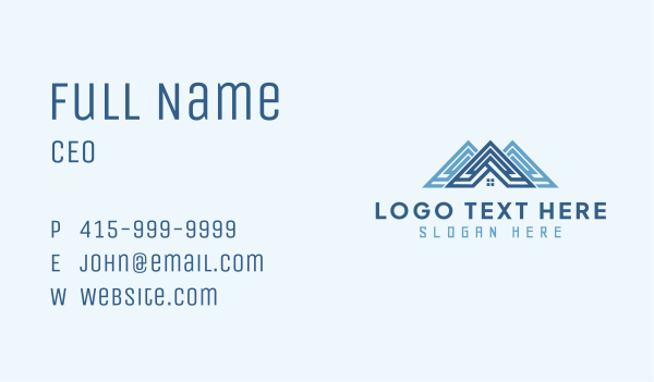 Roof Town House Business Card Design Image Preview