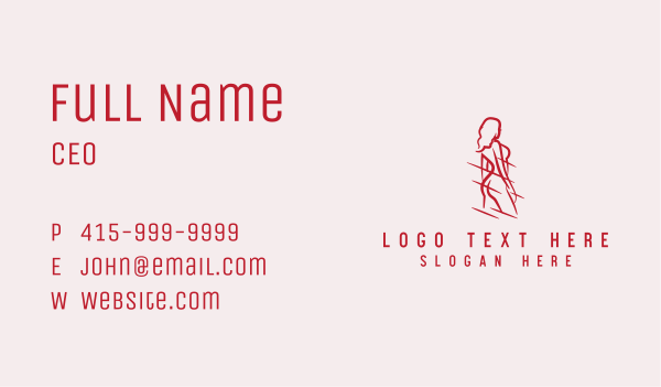 Sexy Feminine Woman Business Card Design Image Preview