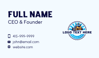  Bulldozer Machinery Construction Business Card Design